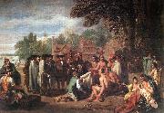 WEST, Benjamin The Treaty of Penn with the Indians. Spain oil painting artist